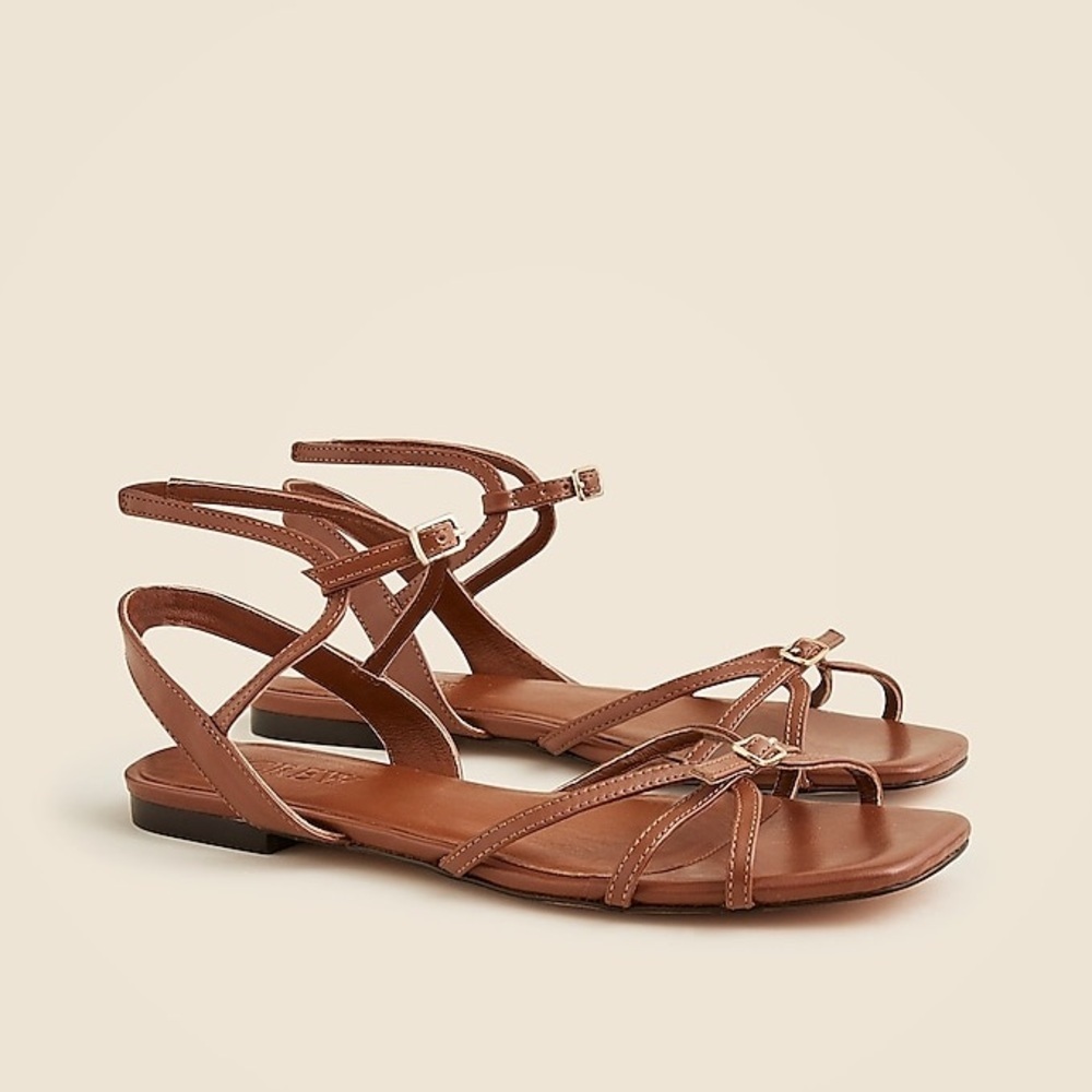 J Crew Used Capri buckle sandals in leather CH300